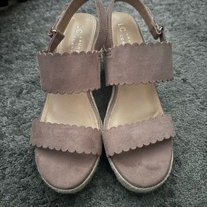 Lauren Conrad wedges light lavender